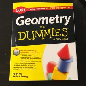 Geometry For Dummies. One year access to practice questions online included.